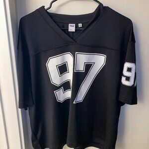 Aritzia Black Athleisure Jersey Top